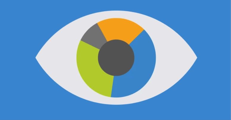 farbiges Auge als Button